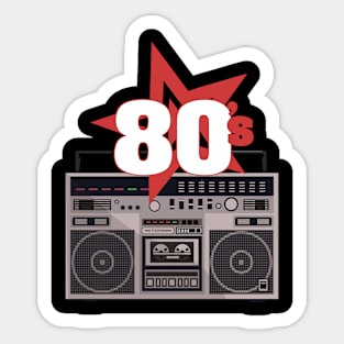 80s Retro Sticker